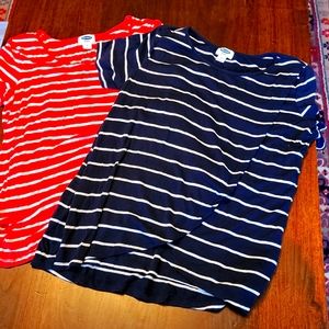 Old Navy striped nursing shirts, medium